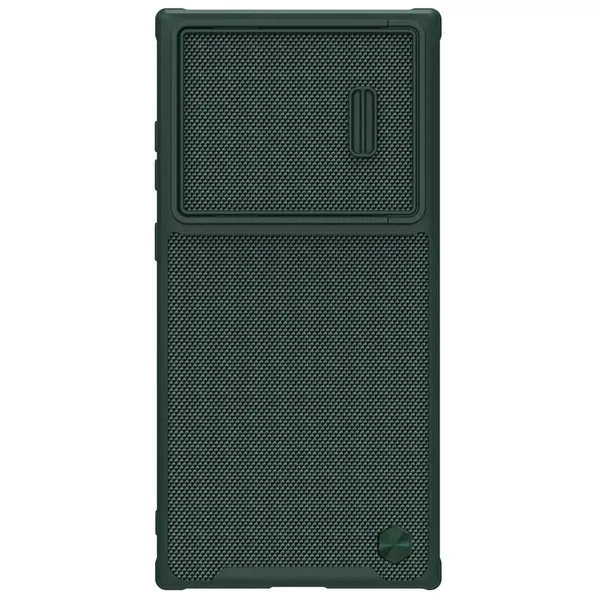 Nillkin Textured S Case etui Samsung Galaxy S22 Ultra pancerny pokrowiec z osłoną na aparat zielone