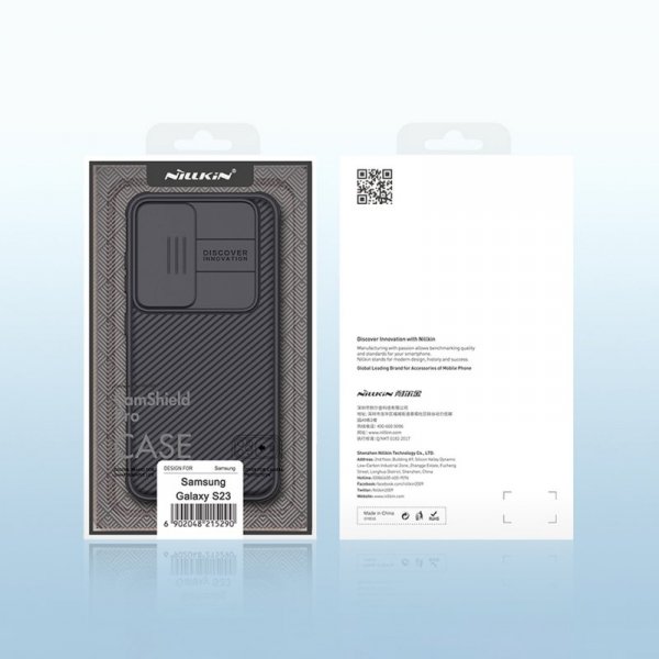 Nillkin CamShield Pro Case etui Samsung Galaxy S23+ pokrowiec z osłoną na aparat niebieskie