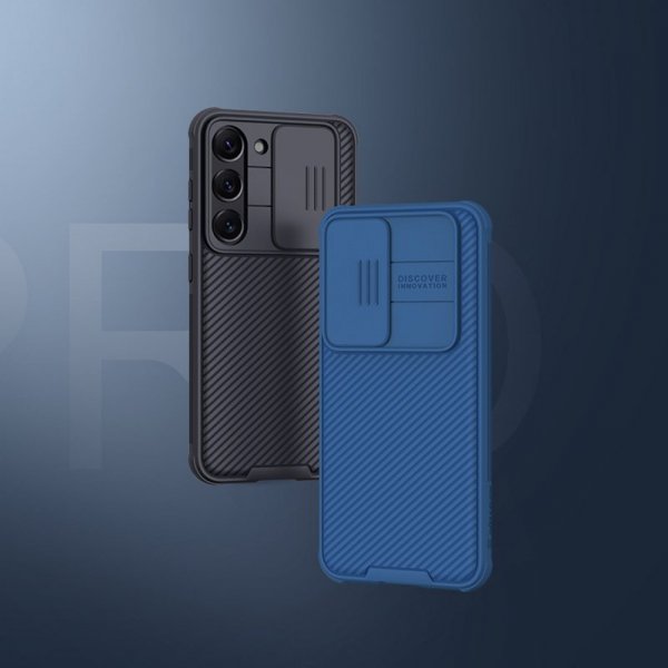 Nillkin CamShield Pro Case etui Samsung Galaxy S23+ pokrowiec z osłoną na aparat niebieskie