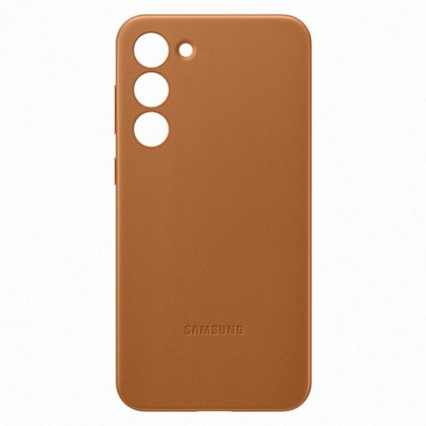 Samsung Leather Cover etui Samsung Galaxy S23+ pokrowiec z naturalnej skóry camel (EF-VS916LAEGWW)