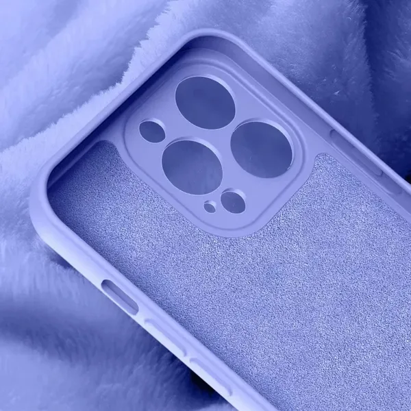 Silicone case etui Samsung Galaxy A14 5G / Galaxy A14 silikonowy pokrowiec fioletowe