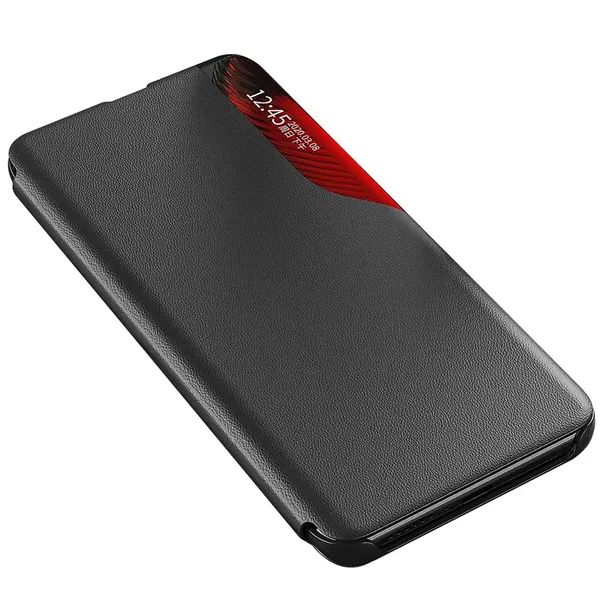 Eco Leather View Case etui do Xiaomi Redmi Note 12 Pro+ z klapką podstawka czarne