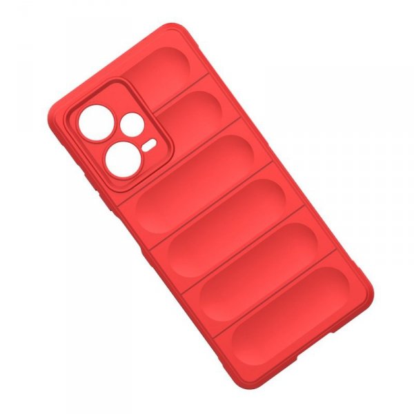 Magic Shield Case etui do Xiaomi Redmi Note 12 Pro+ elastyczny pancerny pokrowiec czerwone