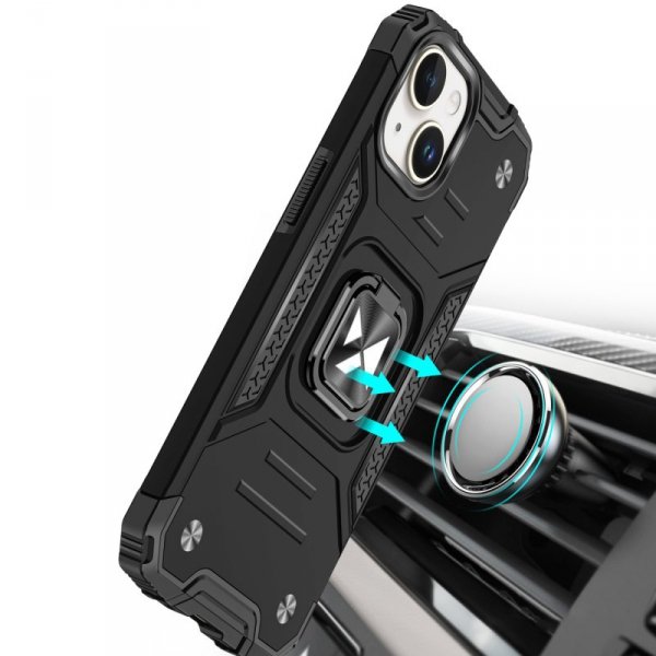 Pancerne etui z ringiem Wozinsky Ring Armor do iPhone 15 - różowe złoto