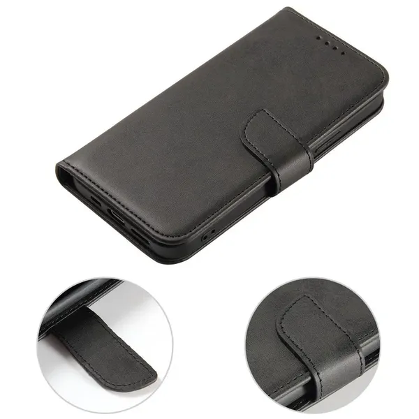 Etui z klapką i portfelem Magnet Case do Samsung M34 - czarne