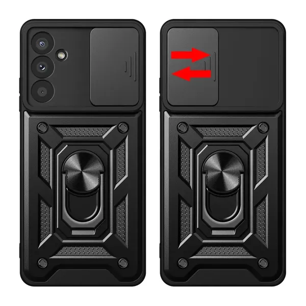 Etui pancerne Hybrid Armor Camshield do Samsung M14 z osłoną na aparat - czarne