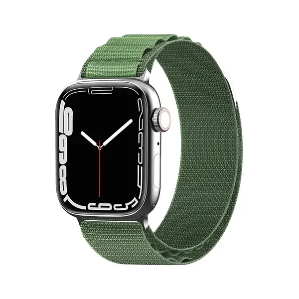 Pasek ze stalową sprzączką Alpine do Apple Watch 42 / 44 / 45 / 49 mm - zielony