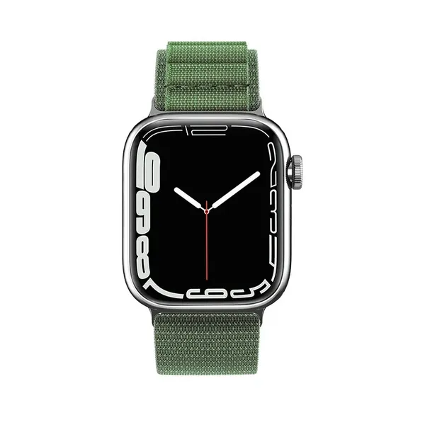 Pasek ze stalową sprzączką Alpine do Apple Watch 42 / 44 / 45 / 49 mm - zielony