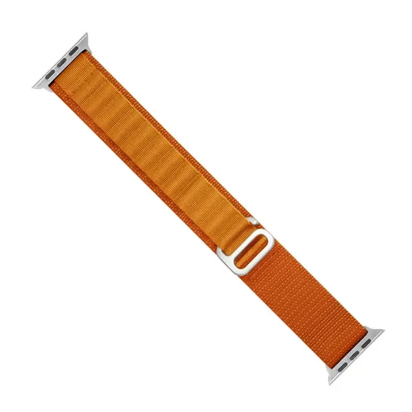 Pasek ze stalową sprzączką Alpine do Apple Watch 42 / 44 / 45 / 49 mm - pomarańczowy