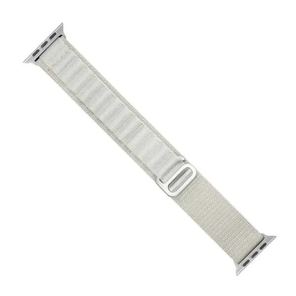 Pasek ze stalową sprzączką Alpine do Apple Watch 42 / 44 / 45 / 49 mm - szary