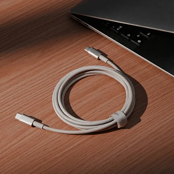 Kabel Baseus Tungsten Gold USB-C / USB-C 100W 2m - złoty