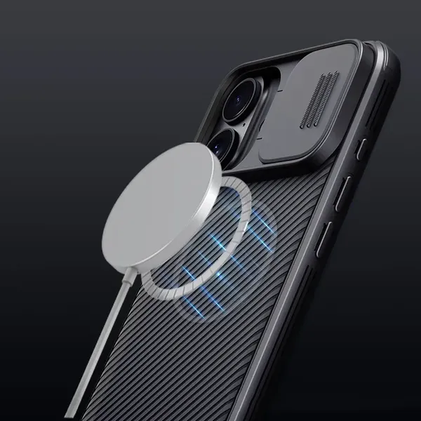 Etui Nillkin CamShield Pro Magnetic Case na iPhone 16 - czarne