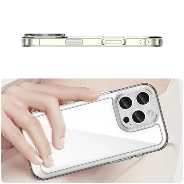 Etui Outer Space Case z żelową ramką do iPhone 16 Pro Max - przezroczyste