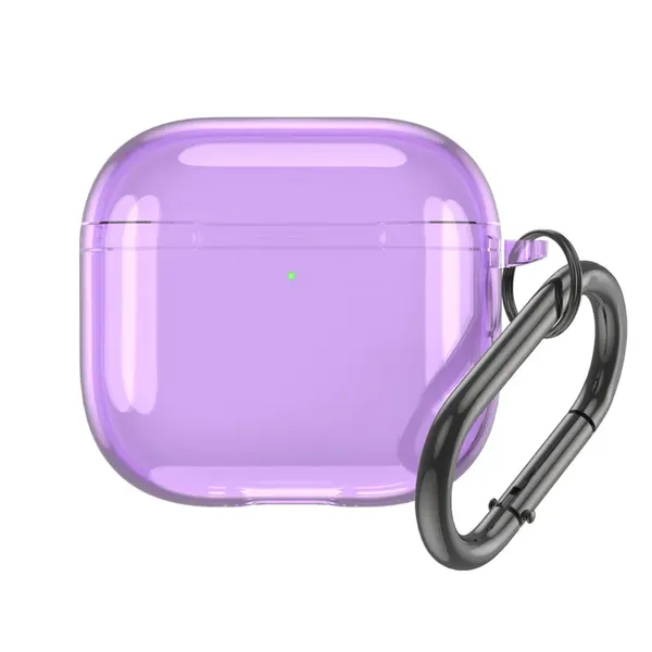 Etui przezroczyste na Airpods 4 - fioletowe