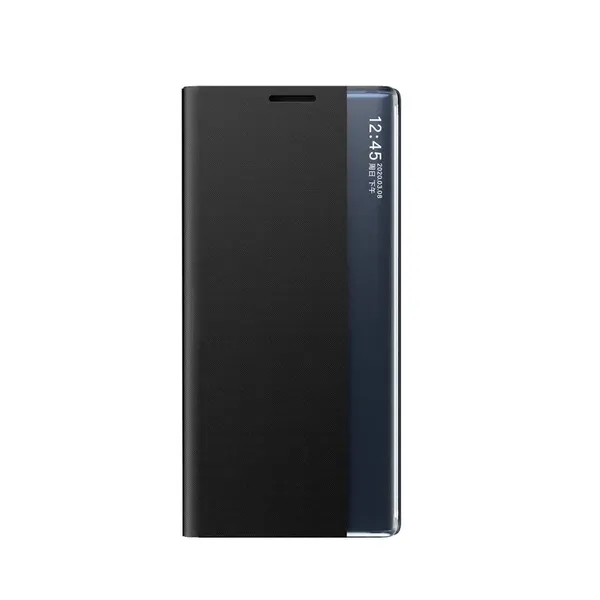 New Sleep Case etui do Samsung Galaxy S25+ pokrowiec z klapką i podstawką - czarne