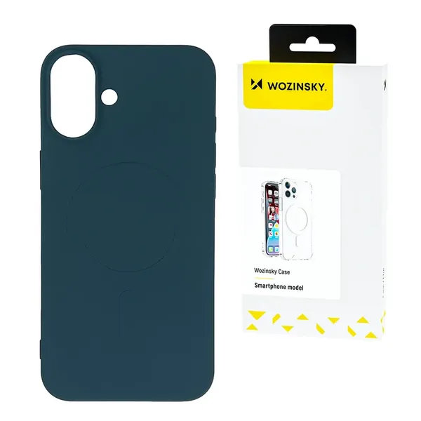 Silikonowe etui Wozinsky Silicone Case kompatybilne z MagSafe na Samsung Galaxy S24 FE - niebieskie