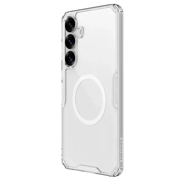 Etui Nillkin Nature TPU Pro Magnetic Case z MagSafe na Samsung S25 - białe