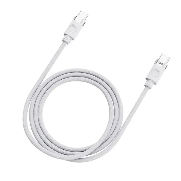 Kabel Orico CDX 60W 3A Power Delivery USB-C - USB-C 1m - biały