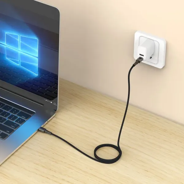 Kabel Tech-Protect UltraBoost DNA USB-C PD60W/3A 25 cm - szary