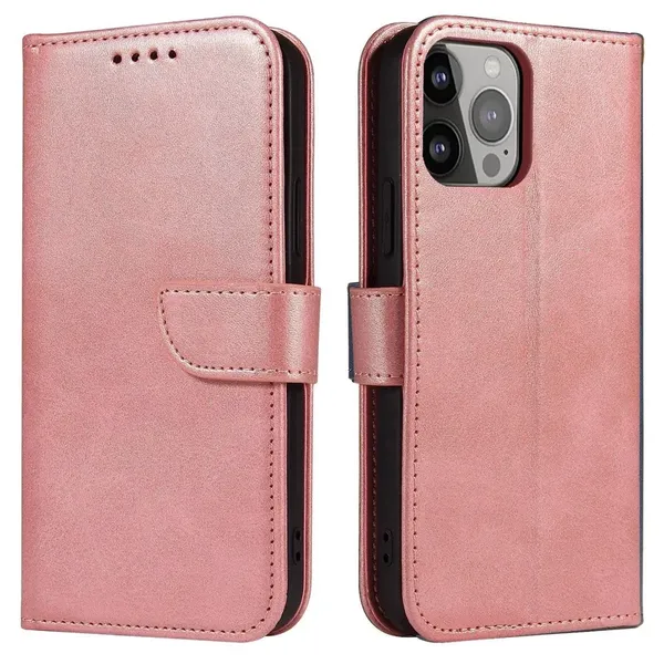 Etui Magnet Case z klapką na iPhone 16e - różowe