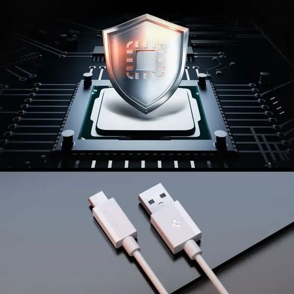 Kabel Spigen EB6010AC USB-A / USB-C 60W 100 cm - biały