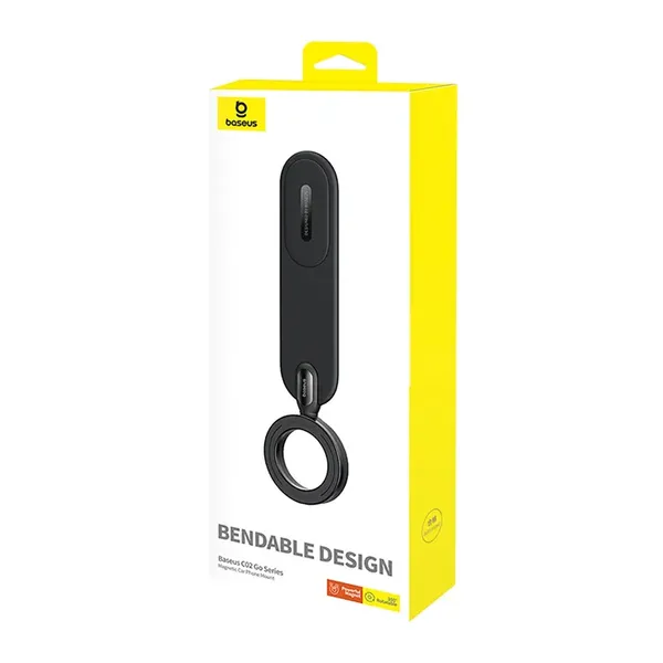 Uchwyt Baseus C02 Go Series na deskę rozdzielczą kompatybilny z MagSafe - czarny