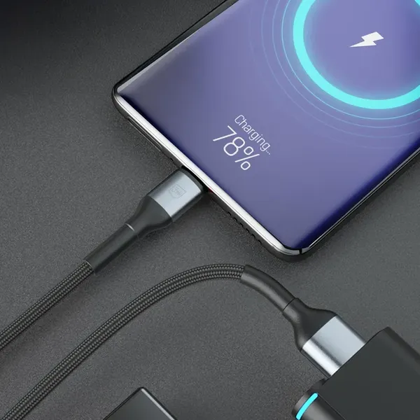 Kabel 3mk Hyper Cable N-SERIES USB-A / USB-C 2m 9V/2A 18W / czarny