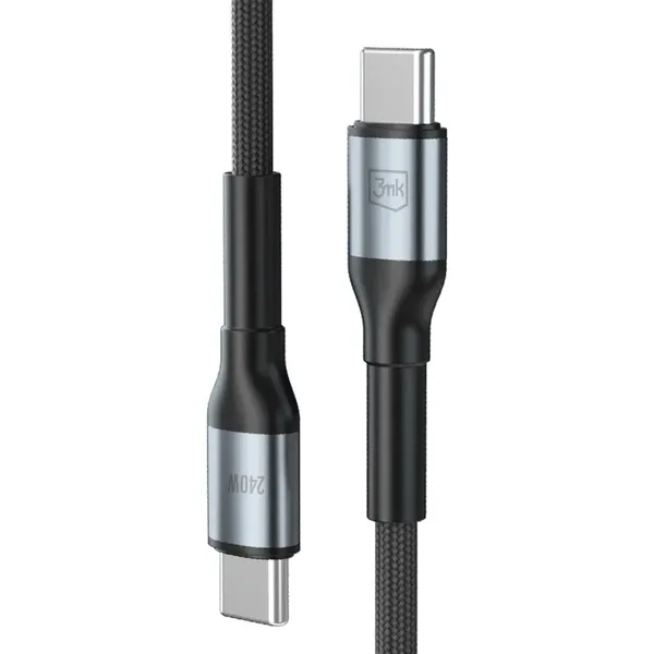 Kabel 3mk Hyper Cable N-SERIES USB-C / USB-C 2m 48V/5A 240W / czarny