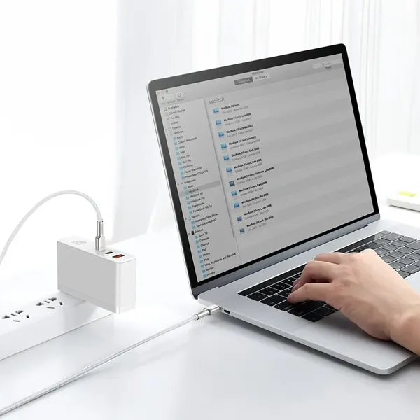 Kabel Baseus Cafule Metal 100W USB-C - USB-C 2m - biały