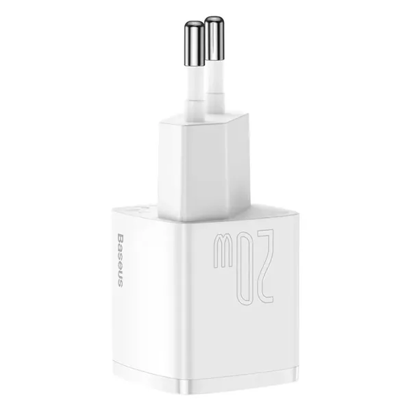 Ładowarka sieciowa Baseus Cube 20W PD USB-C - biała