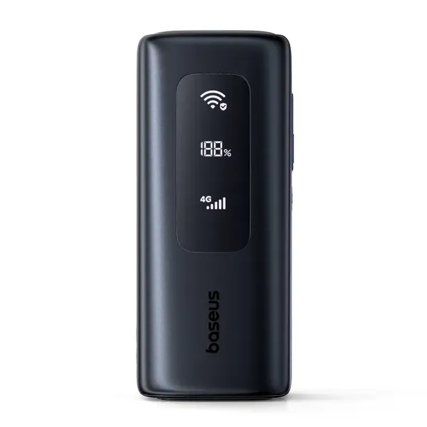 Powerbank Baseus EnerGeek GX11 MiFi 20000mAh 67W z funkcją Wi-Fi - czarny