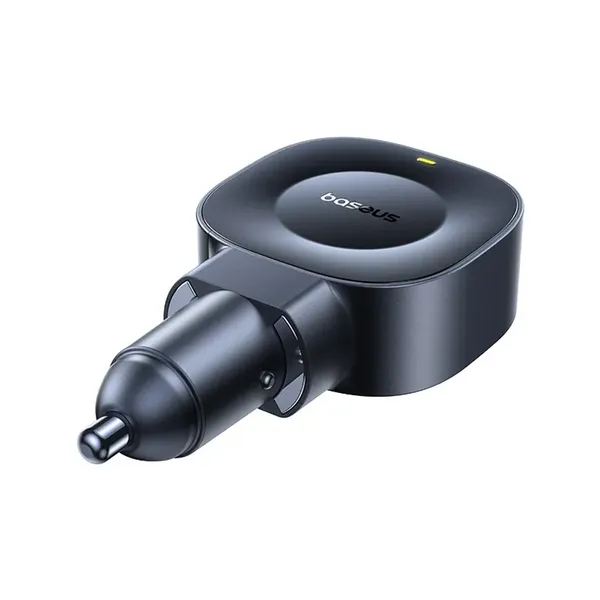 Ładowarka samochodowa Baseus PrimeTrip VR2 30W + 30W ze zwijanym kablem USB-C - czarna