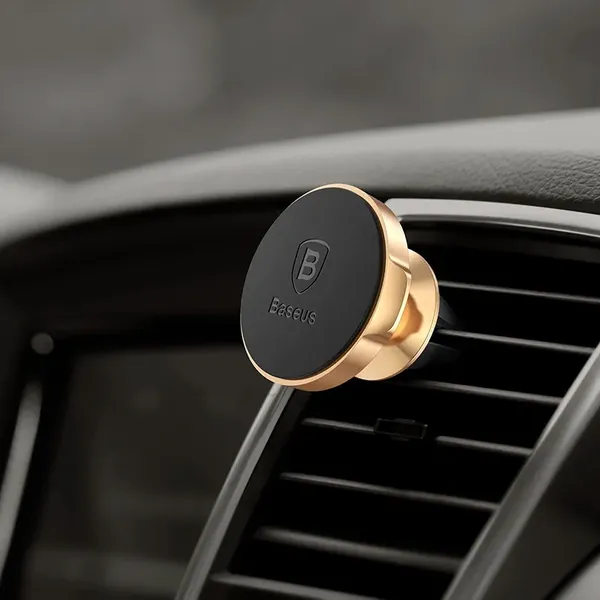 Baseus Small Ears Series magnetyczny uchwyt samochodowy na nawiew kratkę wentylacyjną czarny (SUER-A01)