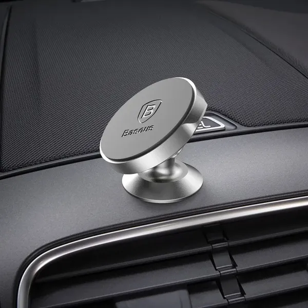 Baseus Small Ears Series magnetyczny uchwyt samochodowy na deskę rozdzielczą czarny (SUER-B01)
