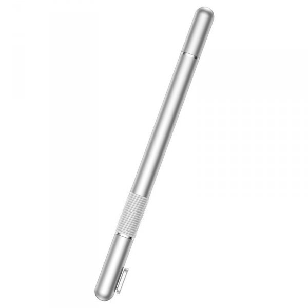 Rysik Baseus Golden Cudgel ACPCL-0S dwustronny do tabletów, telefonów z żelopisem - srebrny