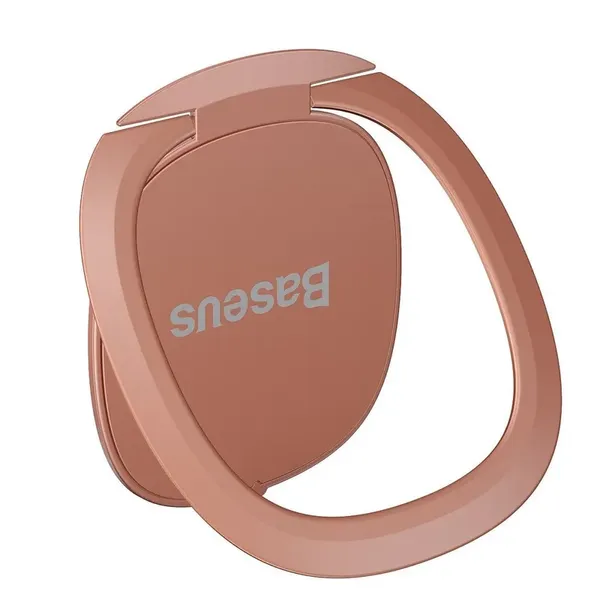 Baseus ultracienki samoprzylepny uchwyt ring podstawka do telefonu różowy (SUYB-0R)
