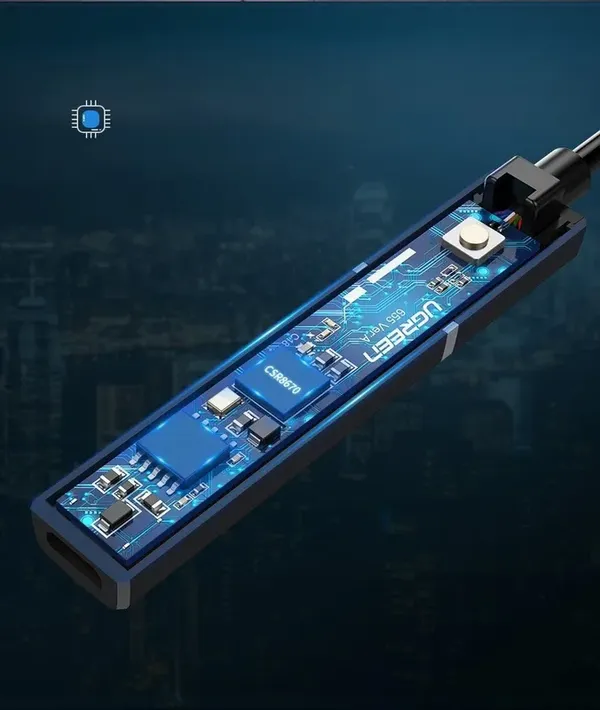 Ugreen transmiter Bluetooth 5.0 bezprzewodowy adapter audio 3,5 mm mini jack czarny (40761 CM107)