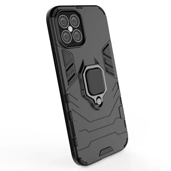 Ring Armor pancerne hybrydowe etui pokrowiec + magnetyczny uchwyt iPhone 12 Pro Max niebieski
