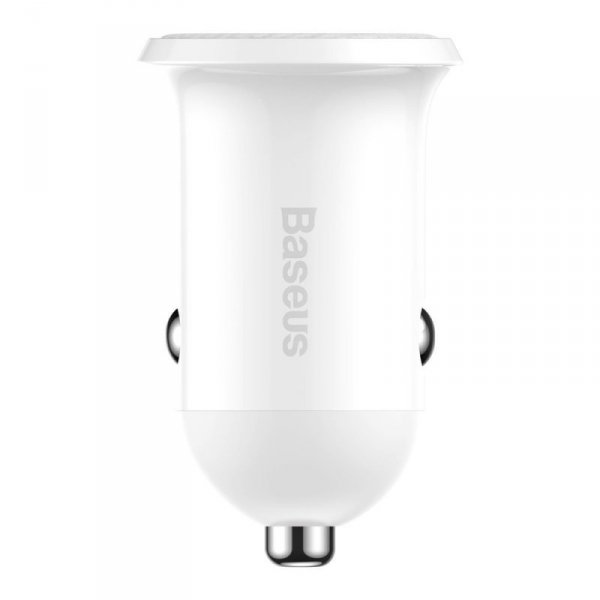 Baseus Grain Pro ładowarka samochodowa 2x USB 4,8 A biały (CCALLP-02)