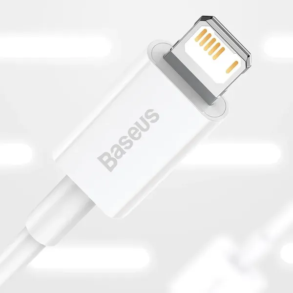 Baseus Superior kabel USB - Lightning 2,4A 0,25 m Biały (CALYS-02)