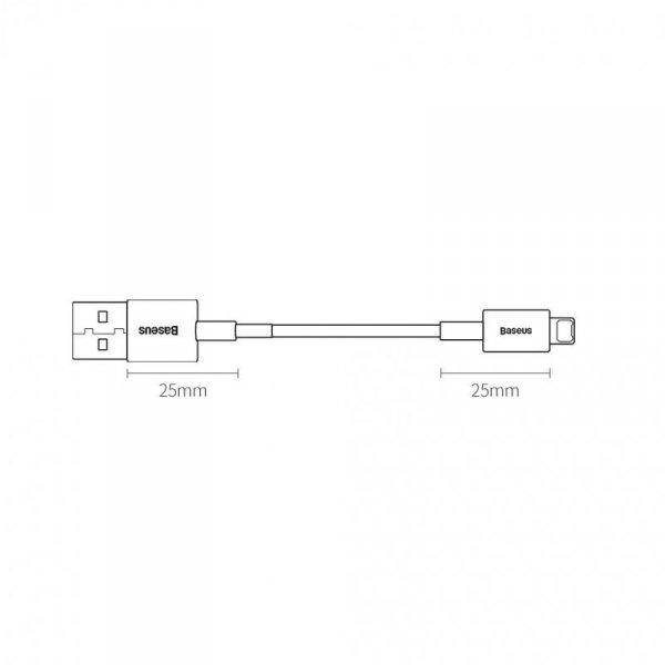 Baseus Superior kabel USB - Lightning 2,4A 2 m Biały (CALYS-C02)