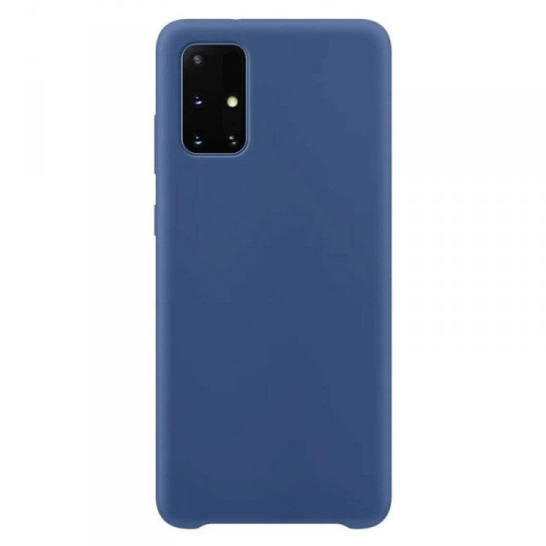 Silicone Case elastyczne silikonowe etui pokrowiec Samsung Galaxy S21+ 5G (S21 Plus 5G) ciemnoniebieski