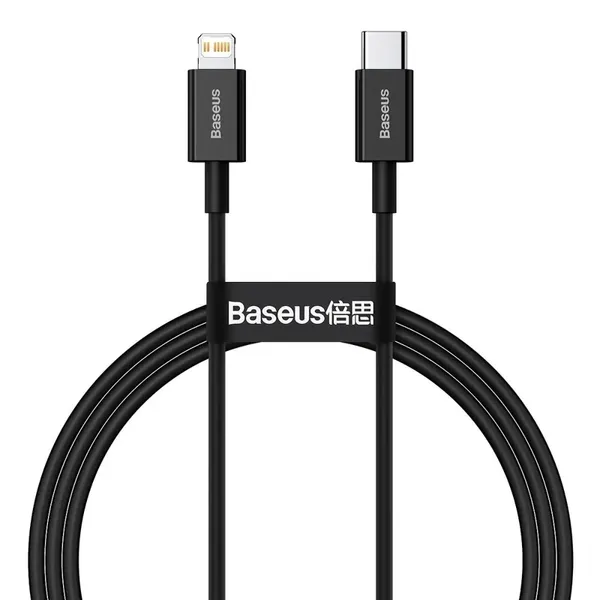 Kabel Baseus CATLYS-A01 Lightning - USB-C PD 20W 480Mb/s 1m - czarny