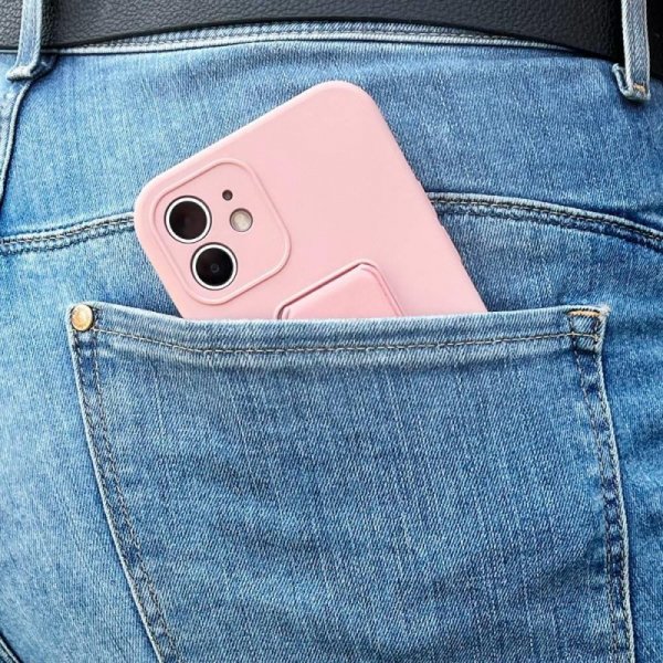Wozinsky Kickstand Case silikonowe etui z podstawką etui Samsung Galaxy A72 4G różowe
