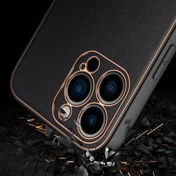 Dux Ducis Yolo eleganckie etui pokrowiec ze skóry ekologicznej iPhone 13 Pro Max czerwony