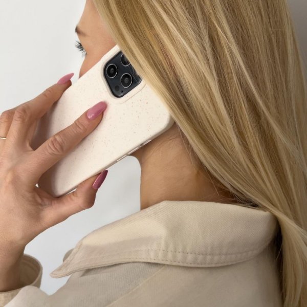 Eco Case etui do iPhone 12 Pro Max silikonowy pokrowiec obudowa do telefonu różowy