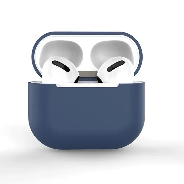 Etui do AirPods 3 silikonowy miękki pokrowiec na słuchawki ciemnoniebieski (case C)