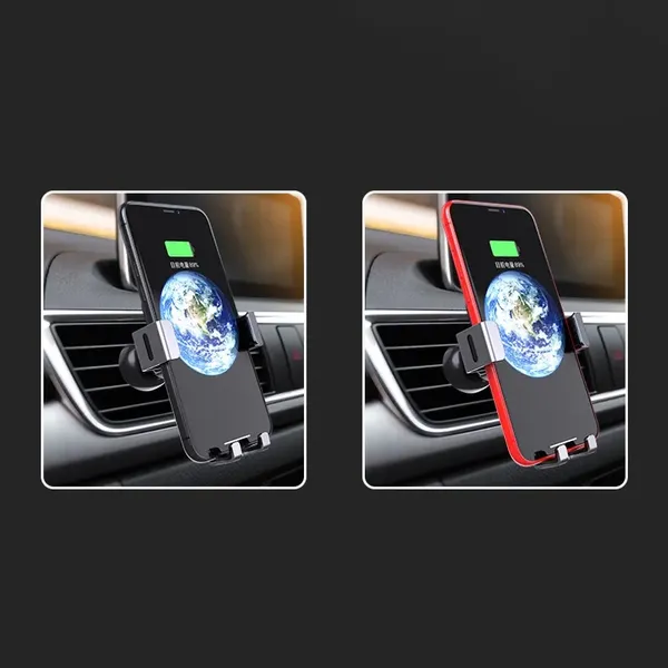 Grawitacyjny uchwyt samochodowy do smartfona na kratkę nawiewu czarny (YC08)