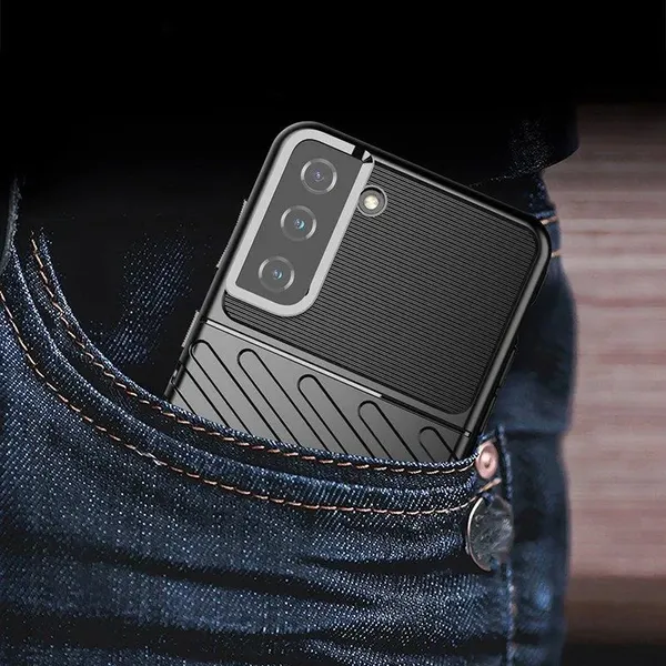 Thunder Case elastyczne pancerne etui pokrowiec Samsung Galaxy S22+ (S22 Plus) czarny