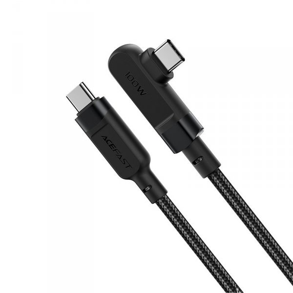 Kabel Acefast C5-03 Black USB-C - USB-C PD QC 100W 5A 480Mb/s 2m - czarny